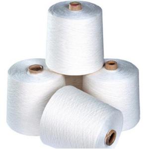 Raw White 40s/2, 20s/2 100% Polyester Ring Spun Yarn For Clothing Sewing Thread
