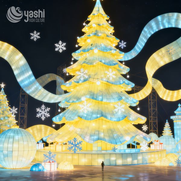 Quality Large-Scale Artificial Christmas Tree Decorative Lanterns for Sale - Customizable in Size and Color wholesale