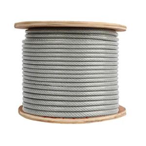 7x19 Construction 3/8" Wire Rope 9.5mm Zip Line Cable with High Tensile Strength