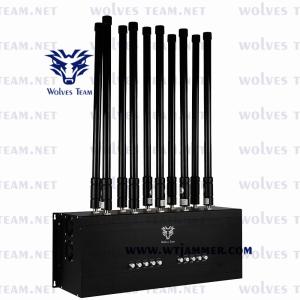 China 10 Bands Cell Phone Signal Jammer Built In Battery For GSM PCS DCS CDMA 3G 4G 5G on sale