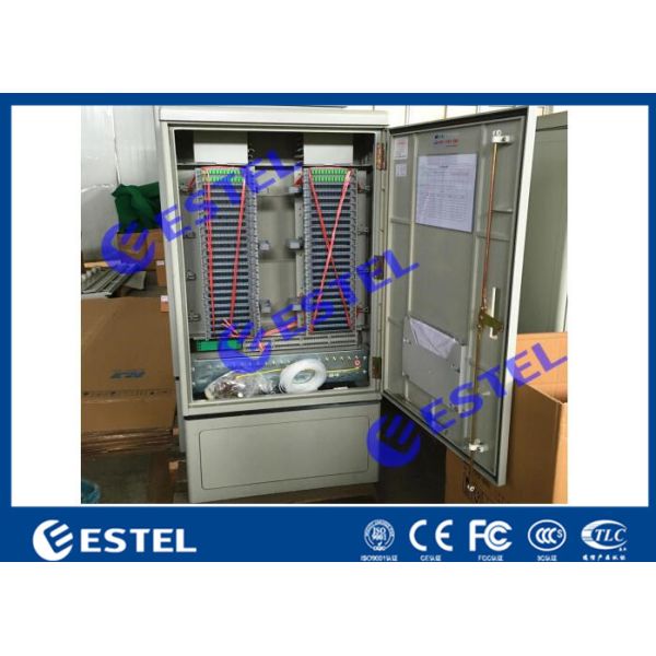 IP65 Stainless Steel Fiber Optical Cable Cabinet With Front or Rear Access Floor