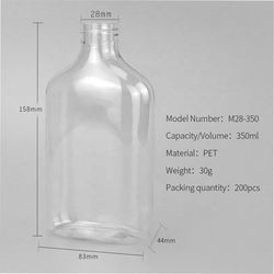Customized Empty Plastic Juice Bottles ODM Transparent With Cap