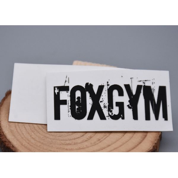 Two Color Silicone Heat Transfer Printing Label Customized For Clothes