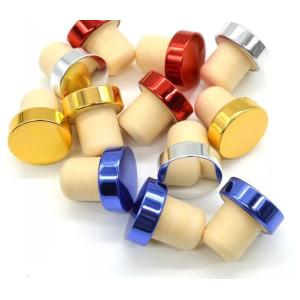 Aluminium cap synthetic cork wine bottle stopper synthetic cork