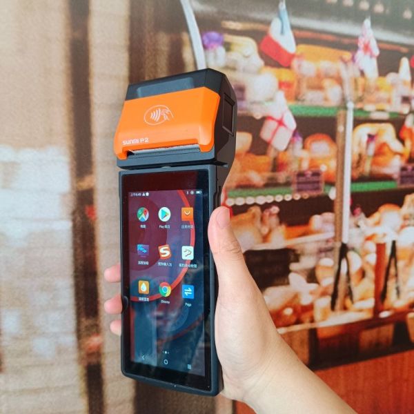 Quality Android 11 Handheld 5.5" HD Smart Mobile Payment Terminal With Versatile Payment Options wholesale