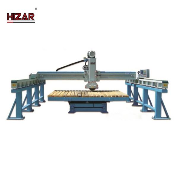 Infrared Bridge 2600mm 400mm Blade Granite Wire Saw Cutting Machine 5000kg