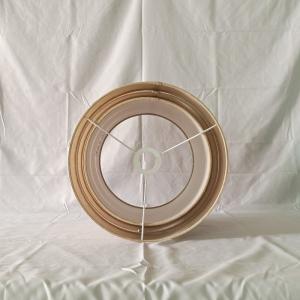 E 12 Drum Triple Layer Linen Hardback Lamp Shade For Hotels Room 330*220MM