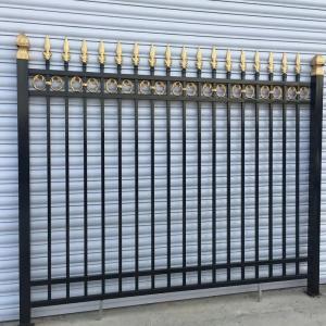 Metal Frame Outdoor Yard Decorative Wrought Iron Houses Gates and Fence Railing