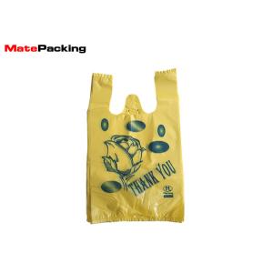 Custom Logo Printing Biodegradable Trash Bags , Custom Plastic Shopping Bags