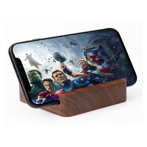 5200mAh Wooden Power Bank , Wireless Charging Bank With Holder Function