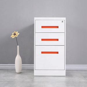3 Drawer Cyber Lock 20.8KG Metal Mobile Pedestal With Wheels