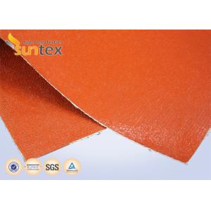 Red Double Sides Fiberglass Fabric Fireproof High Temperature Thermal Insulation