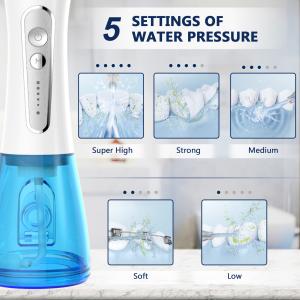 Soft Silicone Electric Dental Flosser Professional Design with 1200-1400 Pulse