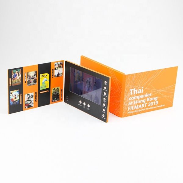 Lcd Video Book Advertising Video Book 2.8inch Customized Printing Lcd Screen