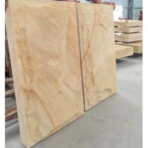 Honey Beige Mushroom Face Sandstone Wall Cladding Outdoor Indoor