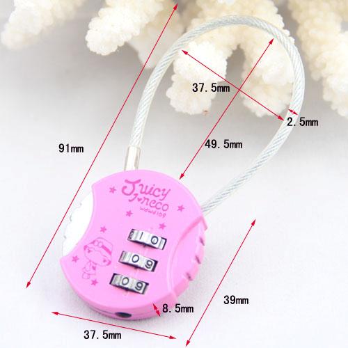 promotional cable combination padlock