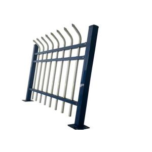 Modern Black Garden Zinc Post Square Tube Panels Wrought Iron Steel Fence With