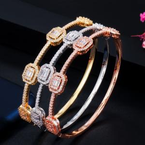 Bridal Bangles Classical Charm Shinny AAA CZ Bracelet Multicolor New Design