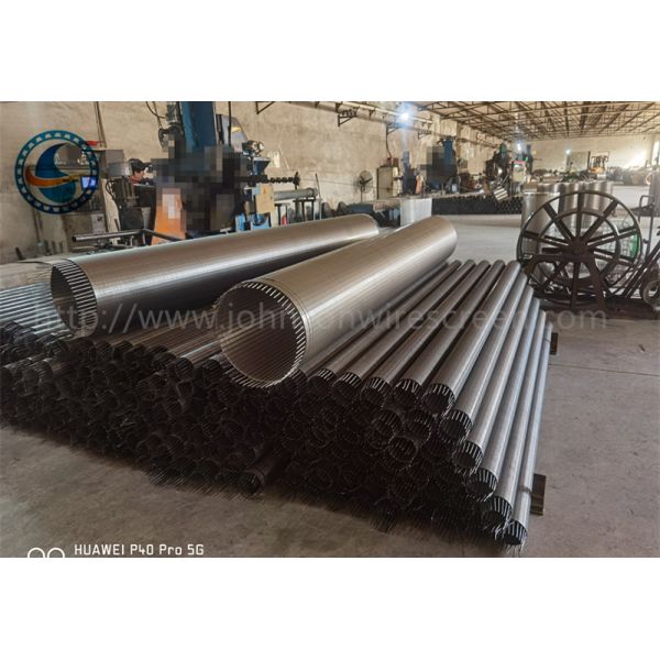 Quality SS304 Water Well Screen 8" 1.5mm Slot Water Well Drilling Pipe Non Clogging wholesale