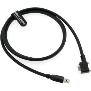 Cheap Alvin's Cables USB 3.0 Data-Cable USB-A to Micro-B Left Angle with Dual Locking-Screws High-Flex Cable Shielded-Cable fo for sale