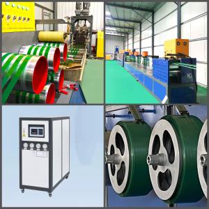 9-32mm Strap Width PET Making Machine , 0.2MM PET Strap Production Line With PLC