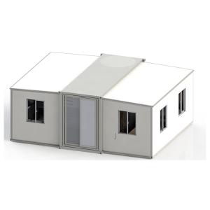 Customizable 40ft Expandable Container House With Gypsum Board Covering 20ft