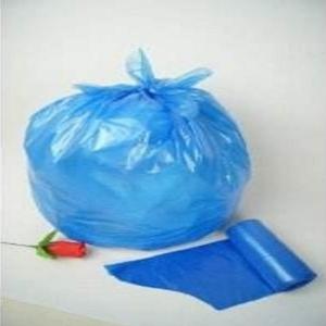 China Commercial Blue Plastic Garbage Bags 30 Liter 10 Micron Thickness Star Seal on sale