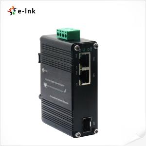 Micro Industrial 60W PoE++ DIN Rail Type Supports External SFP Modules Media