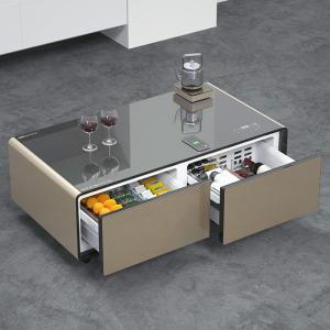 Wine Cabinet Smart Coffee Table Silk Screen Printing and Wireless Charging