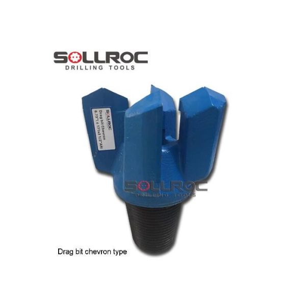 Threaded Connection Chevron Drag Drill Bit Forging Processing API 3 1/2'' REG