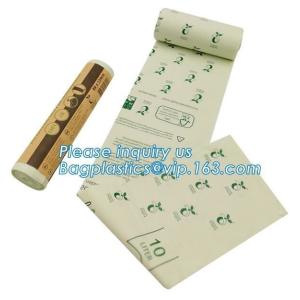 Compostable Disposable Biodegradable Plastic Custom Printed Flat Garbage Bag,