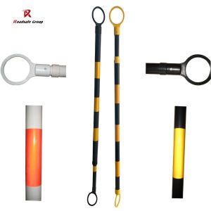 2.2meters Traffic Cone Tail Pole Connector PVC Collapsible Retractable Traffic