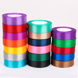 100% Polyester Color Custom Print 4 inch Satin Ribbon For Packing And Gift 196