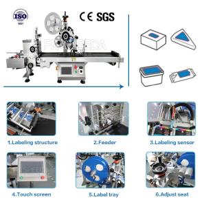 High Speed Label Machine Automatic/Flat Labeling Machine with Encoder 30 pcs/h