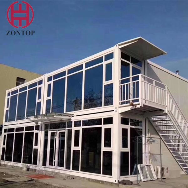 Quality Zontop free style 2021 new luxury design with large scale glass curtain door office building houses wholesale