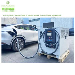 DC fast 40kW 60kW 120kW road accident rescue ev charging station with CCS1 and