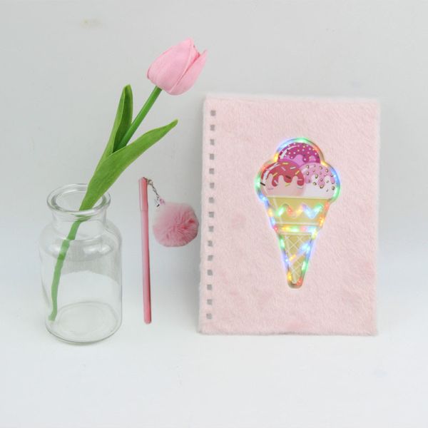 Quality Custom Plush Fluffy Small Giveaway Gifts Ultraportable Notebook And Pen wholesale