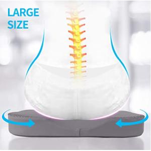 Adjustable Straps Car Seat Support Cushion with Lumbar Support and Polyethylene