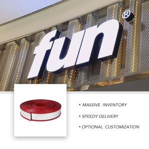 F Shape Flexible Color Steel Metal Trim Cap Channel Letter Materials