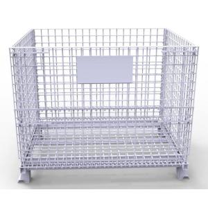 China Heavy Duty Tire Storage Cage Mesh Box Wire Metal Bin Container Industrial Metal on sale