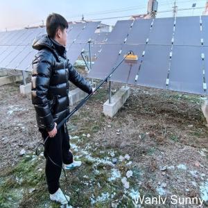 Compact Solar Panel Cleaning Kit 55cm Brush Head Artificial Control Improve