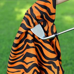 Custom Printed Sublimation Waffle Microfiber Woven Golf Towels With Logo