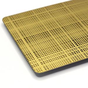 Gold Mirror Etch Sheet Popular Design Etch Stainless Steel Sheet