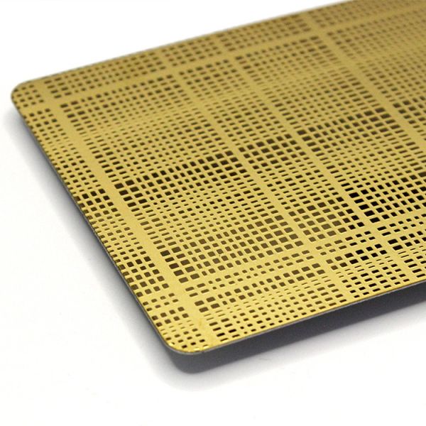 Quality Gold Mirror Etch Sheet Popular Design Etch Stainless Steel Sheet wholesale