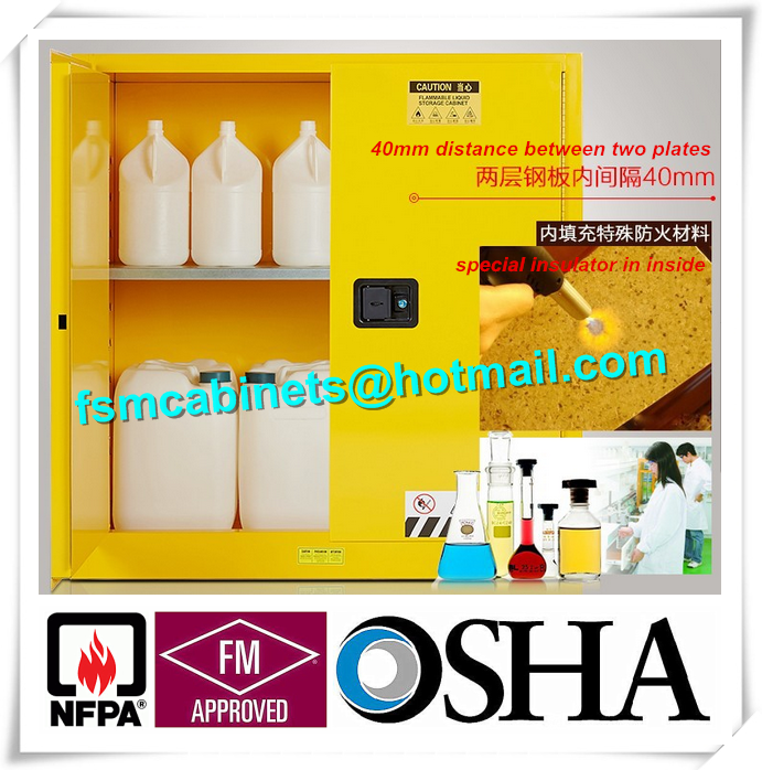 Australian Standard Fireproof Cabinet , Industrial Safety Cabinets For Flammable Liquids