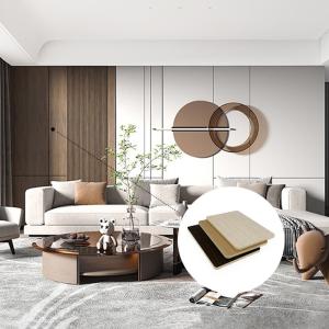 Bamboo Charcoal Board Carbon Crystal Plate Wall Panel For Sophisticated