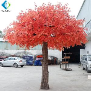 4m Height Artificial Red Japanese Maple Tree For Shopping Mall Home Decoration