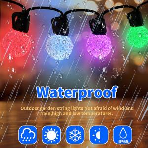 Smart RGB LED Holiday Lights Solar LED String Light Motifs Ball Decorations For