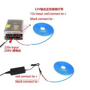3000K 4000K 6000K Neon LED Strip 6 X 12mm IP65 LED Neon Rope Light DC 12V Flexi