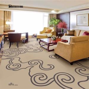low pile nylon carpet Oriental Design Pastel color Anti - slip Backing